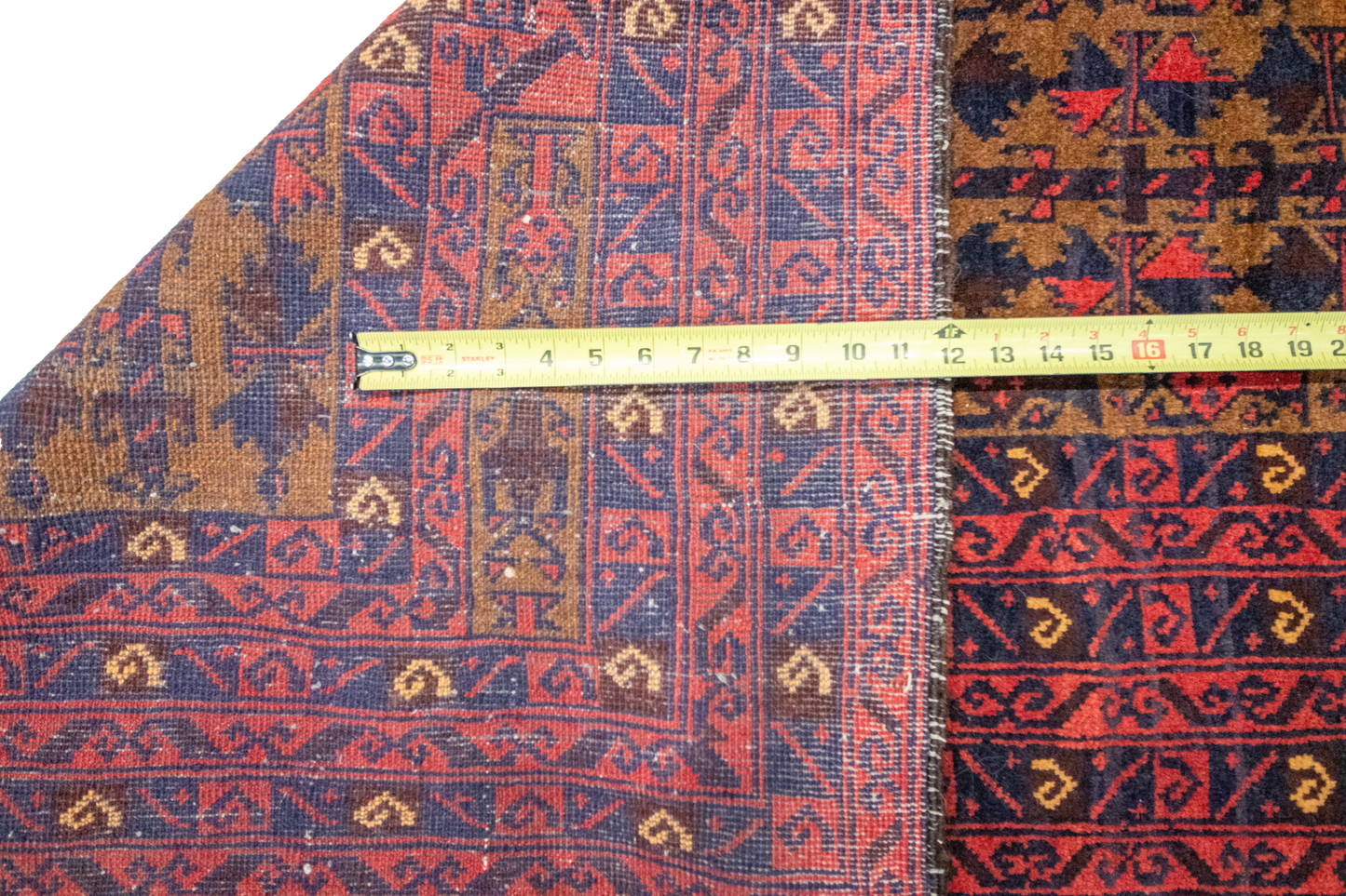 W 2.8 L 4.6 Baluch 100% Wool Hand-Woven All-Over Design - 20757