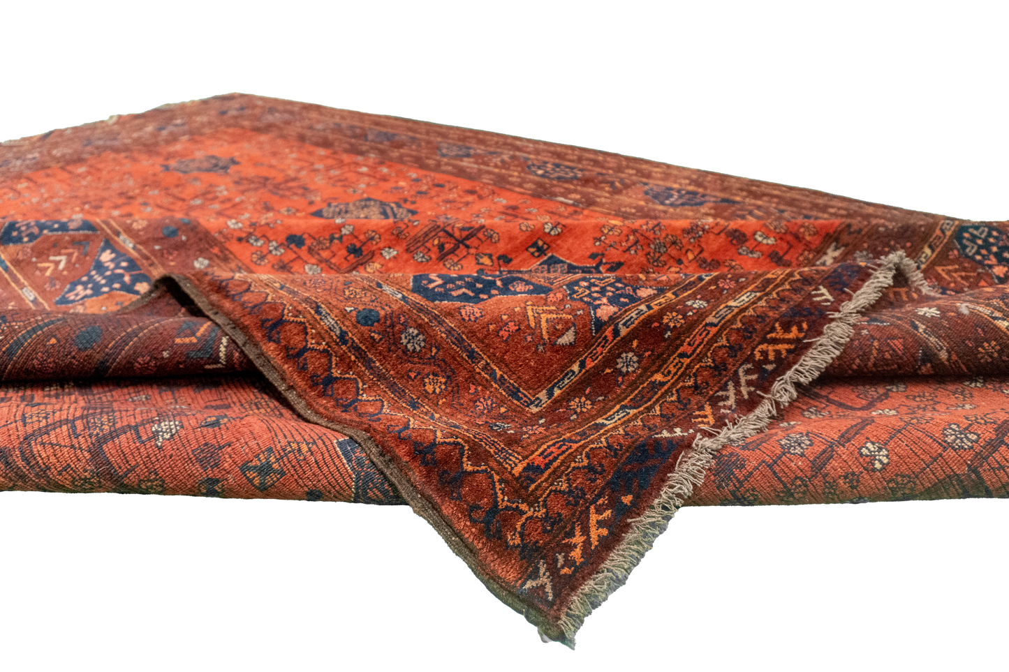 W 6.11 L 9.5 Turkaman 100% Wool Handmade All Over Design - 20788