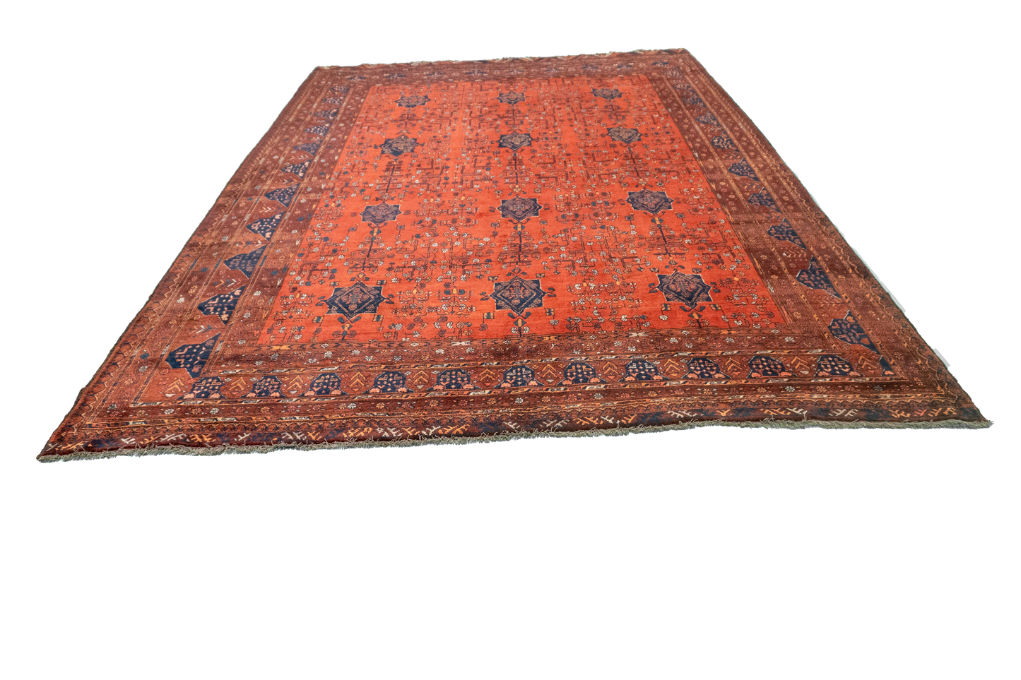 W 6.11 L 9.5 Turkaman 100% Wool Handmade All Over Design - 20788