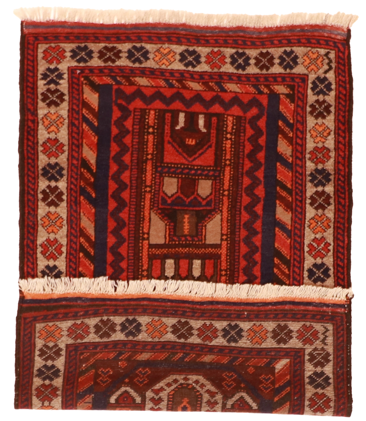 W 3.1 L 4.8 Baluch 100% Wool Hand-Woven All-Over Design - 20803