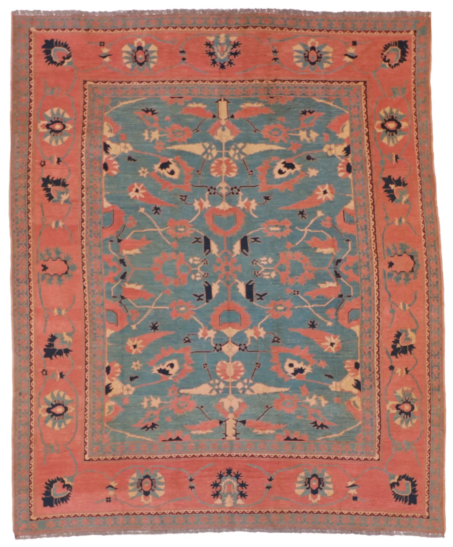 8.2 x 9.8 - Sumak Fine All Over Rectangle - Finest Hand-Knotted Quality Wool — 20815