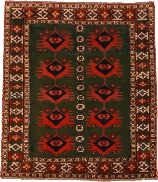 W 5.9 L 6.7 Gazag 100% Wool Handmade All Over Design - 20880