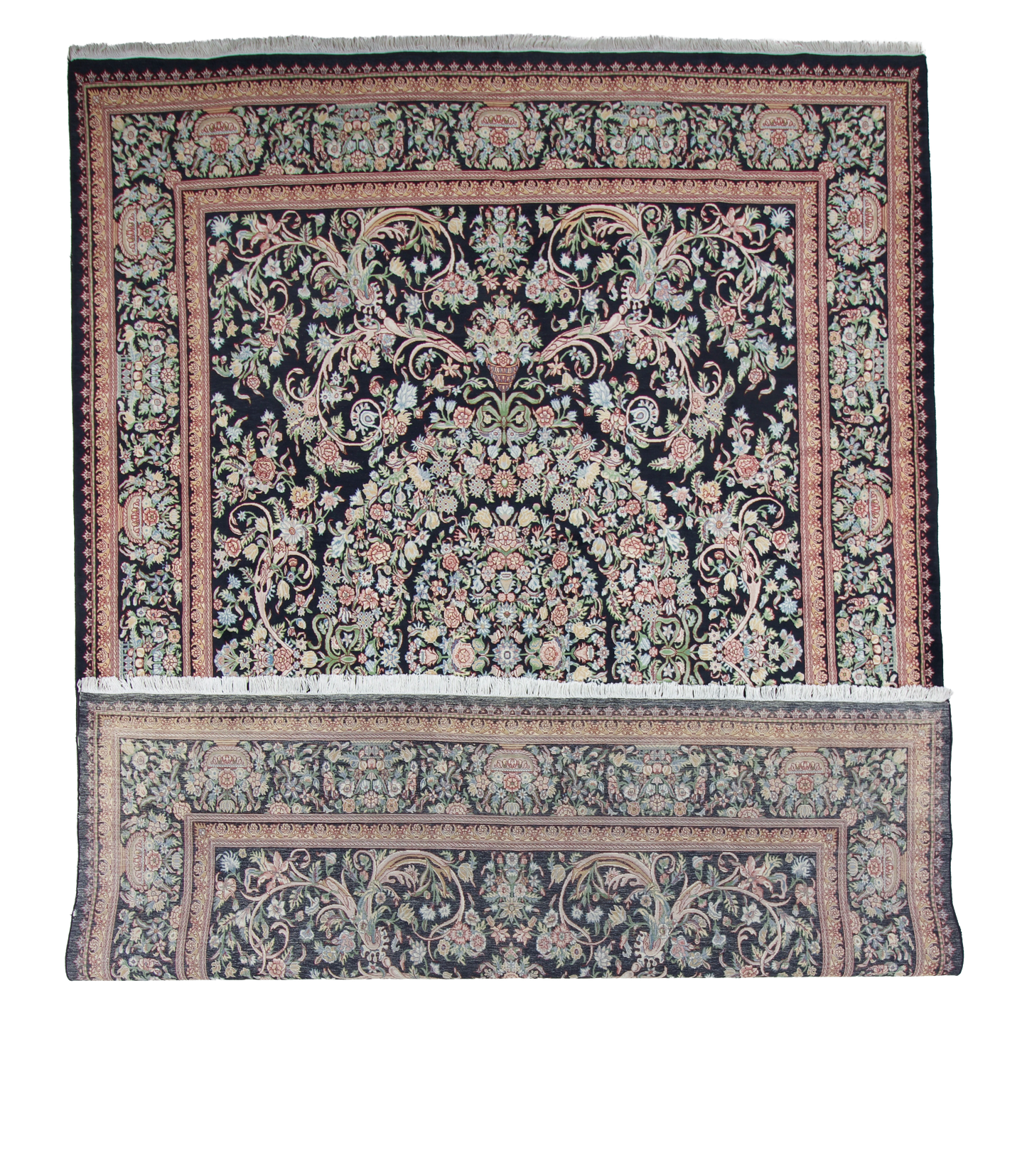 W 10 L 14.2 Tabriz 100% Wool Hand-Woven Allover Design - 21081