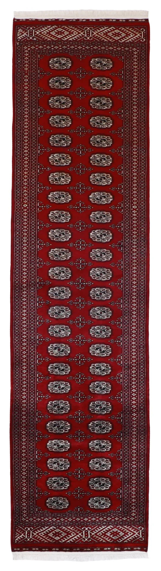 Runner - Bokhara Fine All Over Rectangle - Hand Knotted Rug — 21584