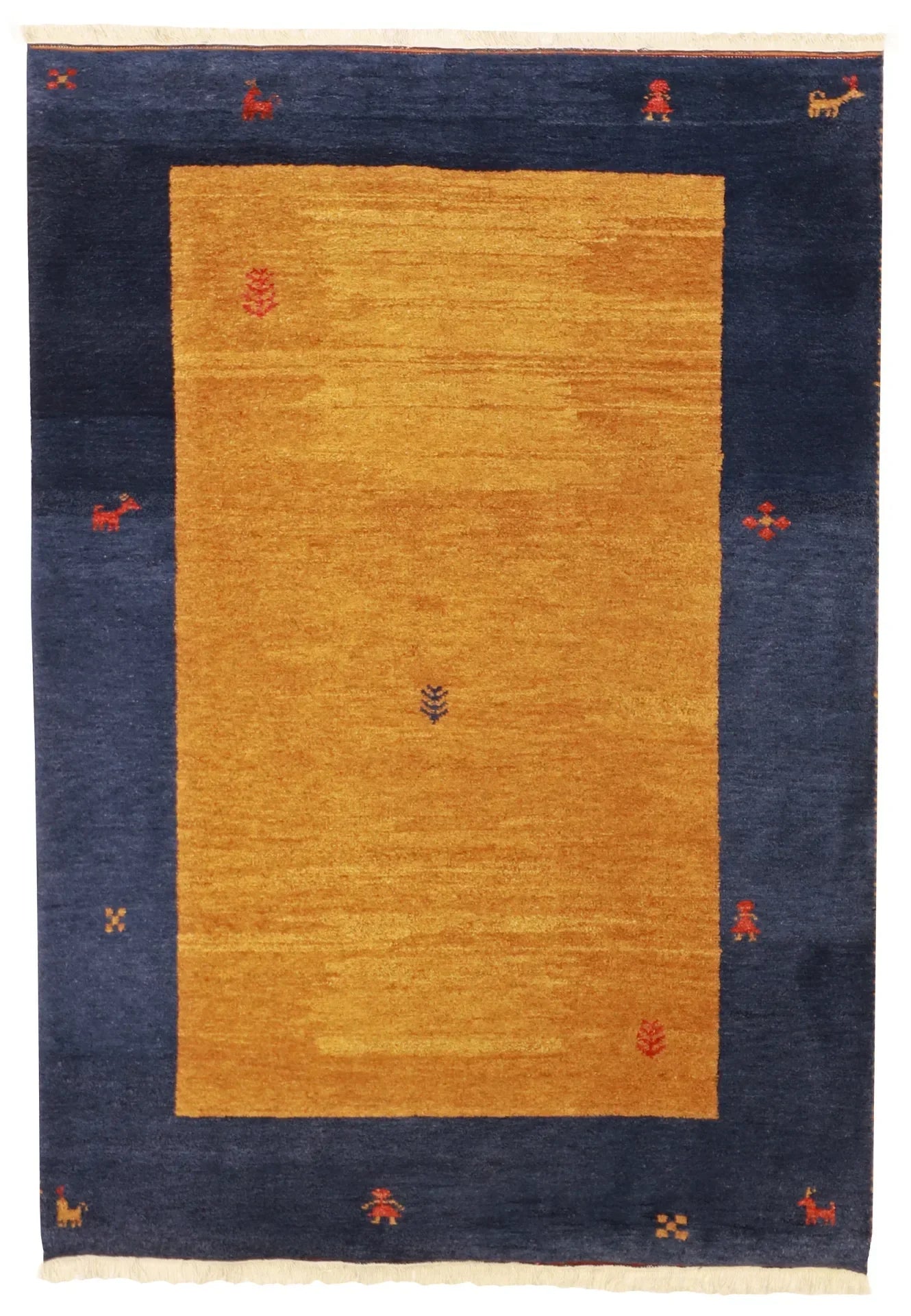 5x7 - Gabbeh Fine/Wool All Over Rectangle - Hand Knotted Rug — 21911