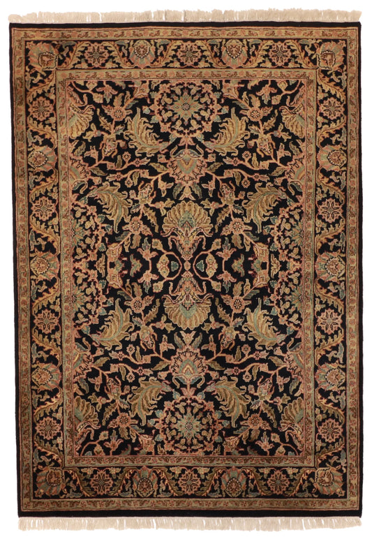 5.1 x 7.3 - Tabriz Wool Traditional Rectangle - Finest Hand-Knotted Quality Wool — 22169