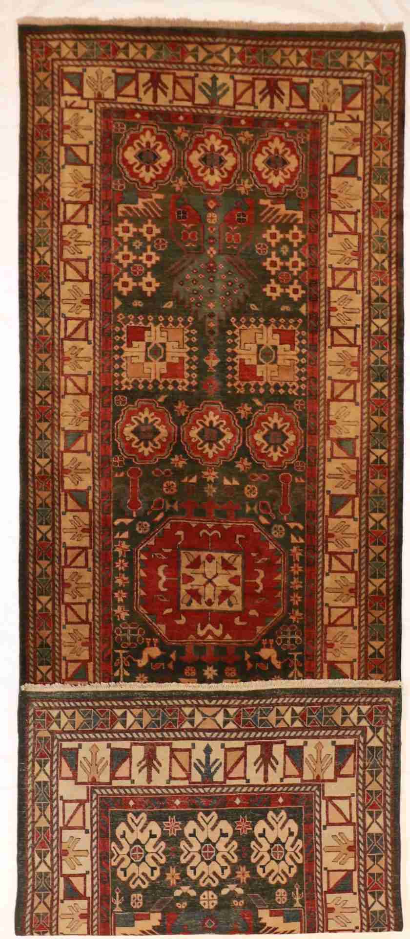 W 5.11 - L 17.10 - Mahal Fine All Over Rectangle - Finest Hand-Knotted Quality Wool - 22541