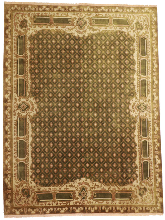 9x12 - Tibetan Fine All Over Rectangle - Hand Knotted Rug — 22841