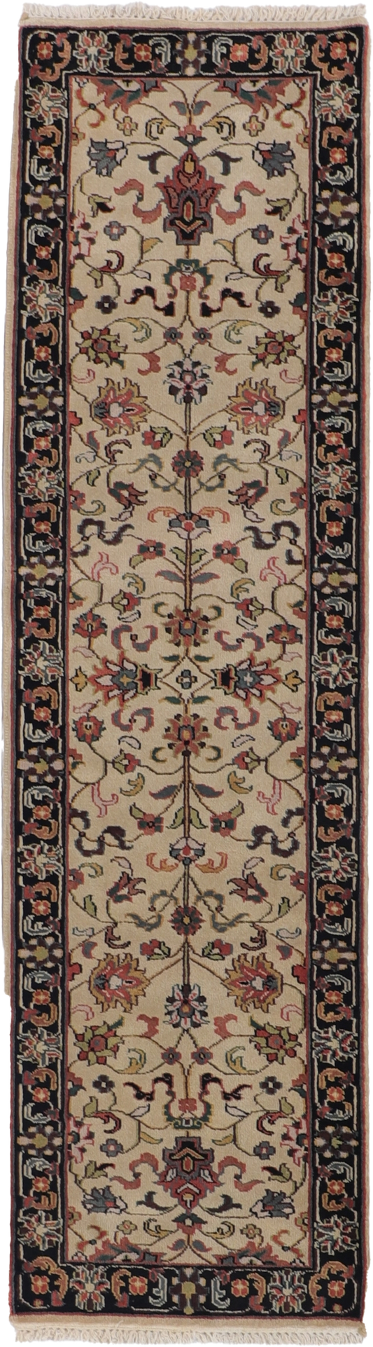 W 2.9 L 9.8 Mahal Runner 100% Wool Hand-Woven All-Over Design - 22875