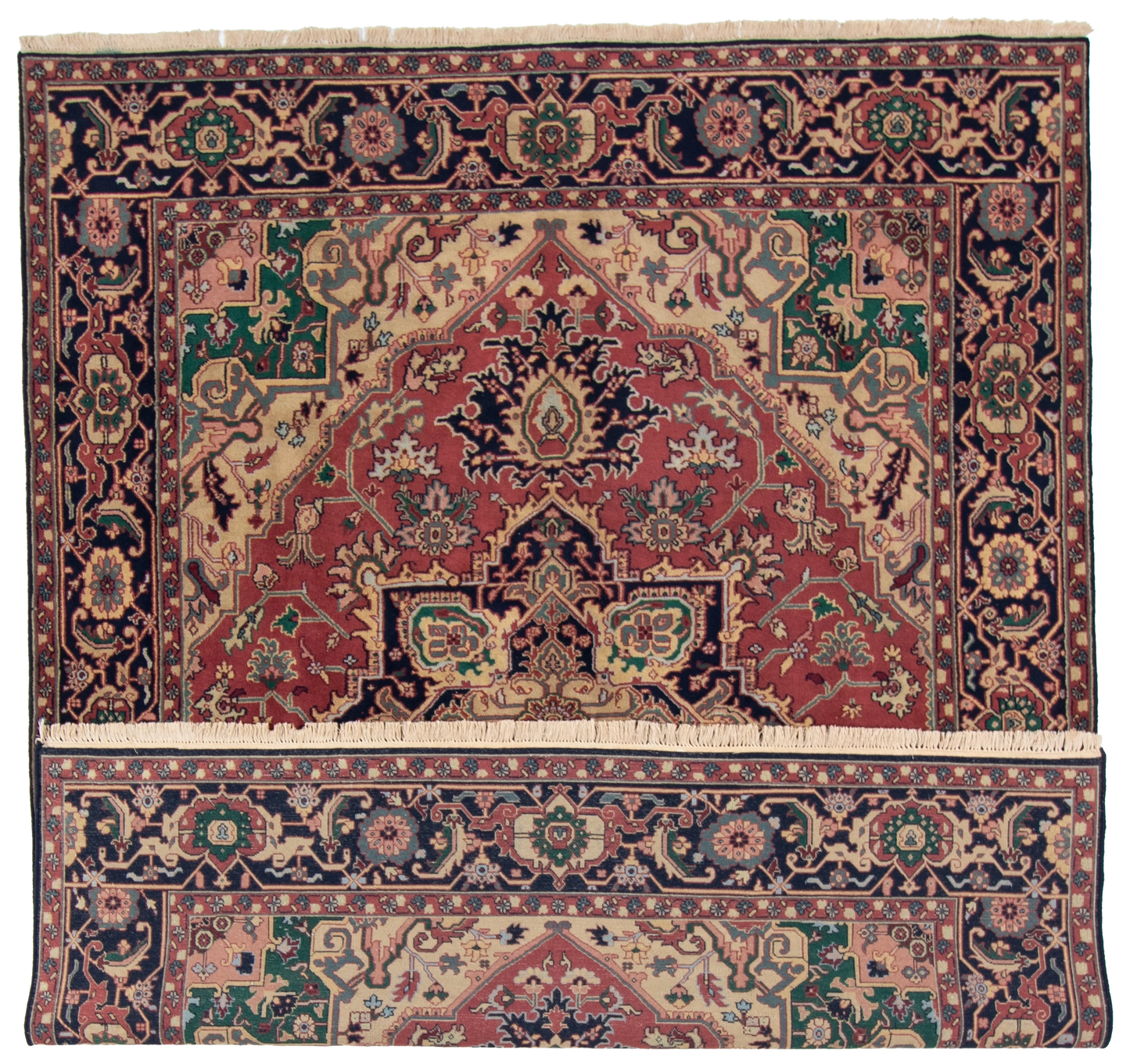 W 8.1 L 10 Heriz 100% Wool Hand-Woven Traditional Design - 22924