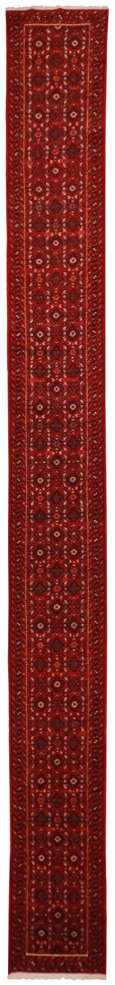 2.3 x 21.10 - Sultan Abad Fine/Wool Geometric Rectangle - Hand Woven Rug — 23333