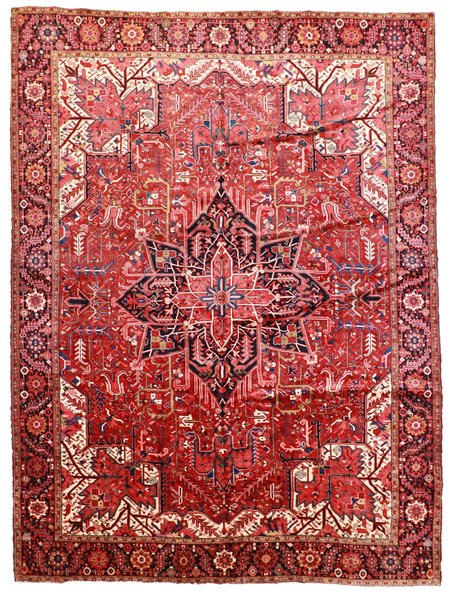 11 x 15 - Heriz Fine All Over Rectangle - Hand Knotted Rug — 23697