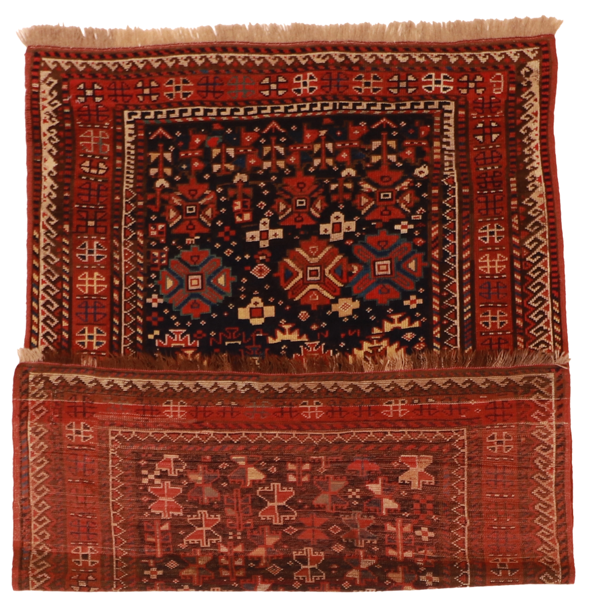 W 4.5 L 6.2 Azarbayjan Antique 100% Wool Hand-Woven All-Over Design - 23726