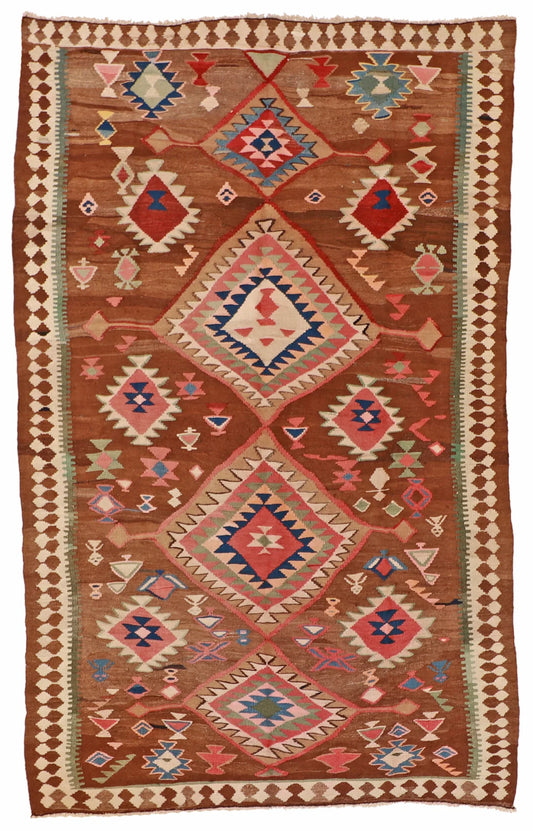 W 5 - L 8.2 - Azerbaijan Fine All Over Rectangle - Finest Hand-Made Quality Wool - 23793