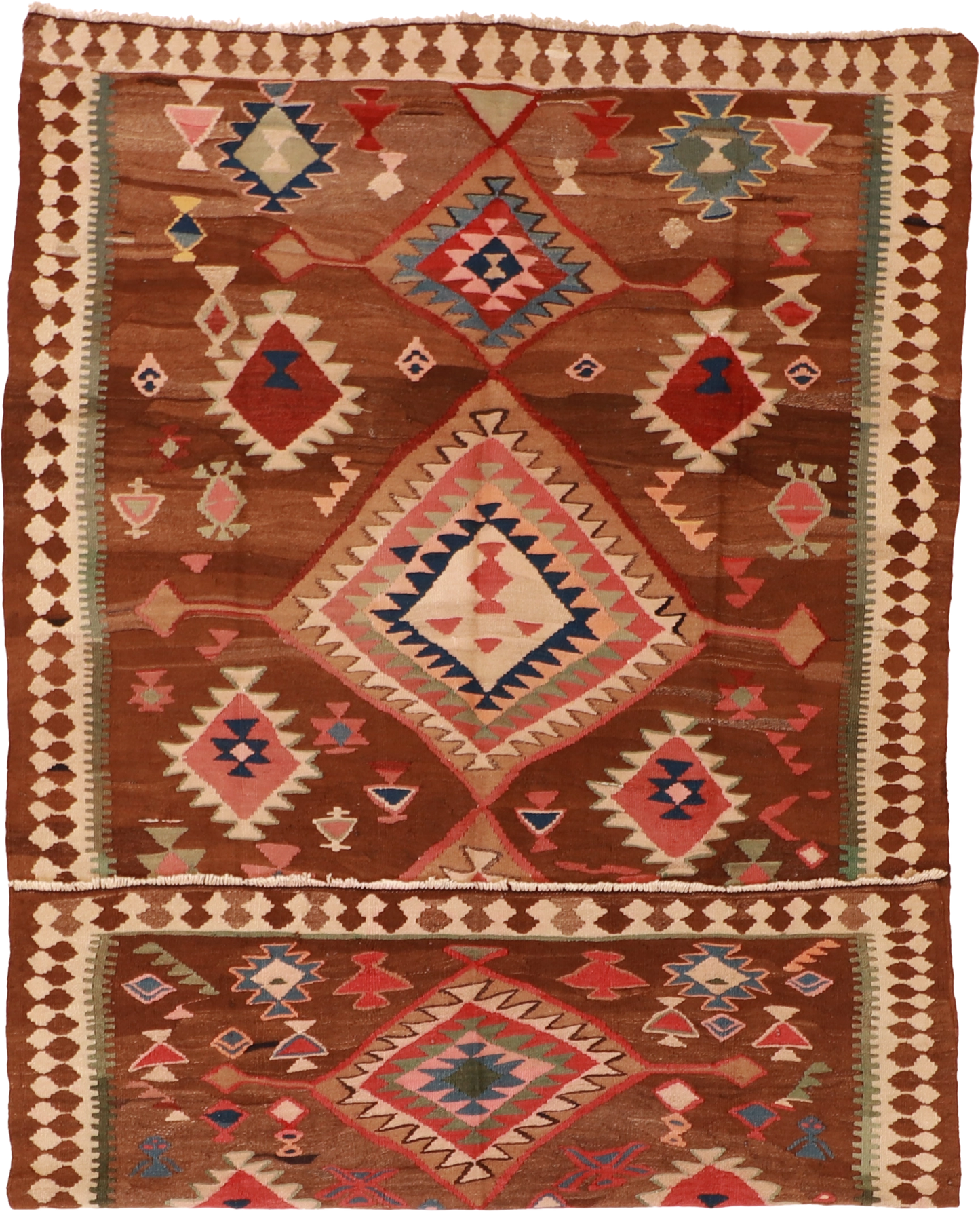 W 5 L 8.2 Azerbaijan Antique 100% Wool Hand-Woven All-Over Design - 23793