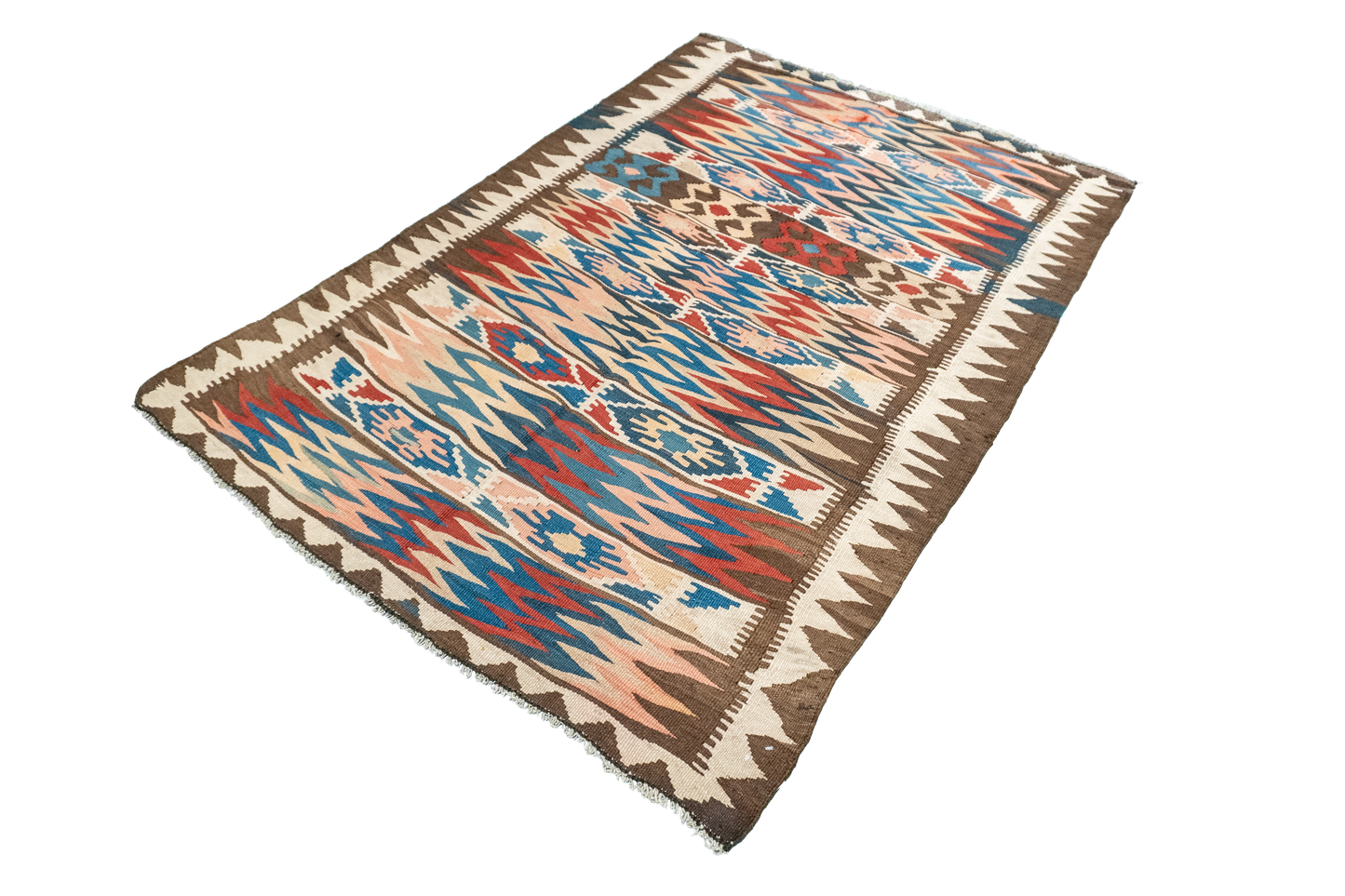 W 3.9 L 5.3 Azarbayjan 100% Wool Hand-Woven All-Over Design - 23827