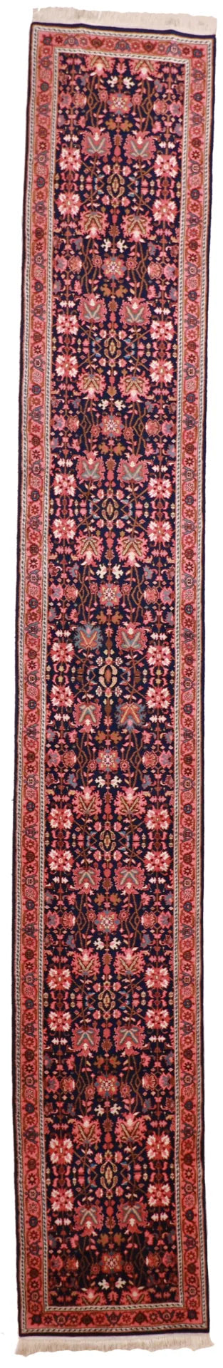 W 2.6 - L 17.10 - Bijar Fine All Over Rectangle - Finest Hand-Knotted Quality Wool - 23860