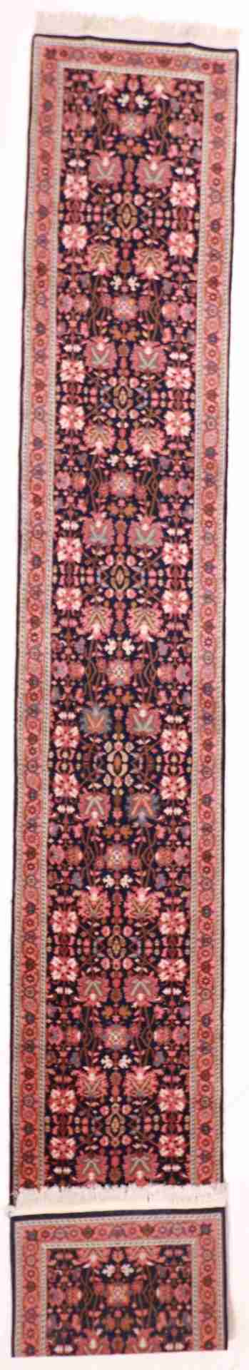 W 2.6 - L 17.10 - Bijar Fine All Over Rectangle - Finest Hand-Knotted Quality Wool - 23860