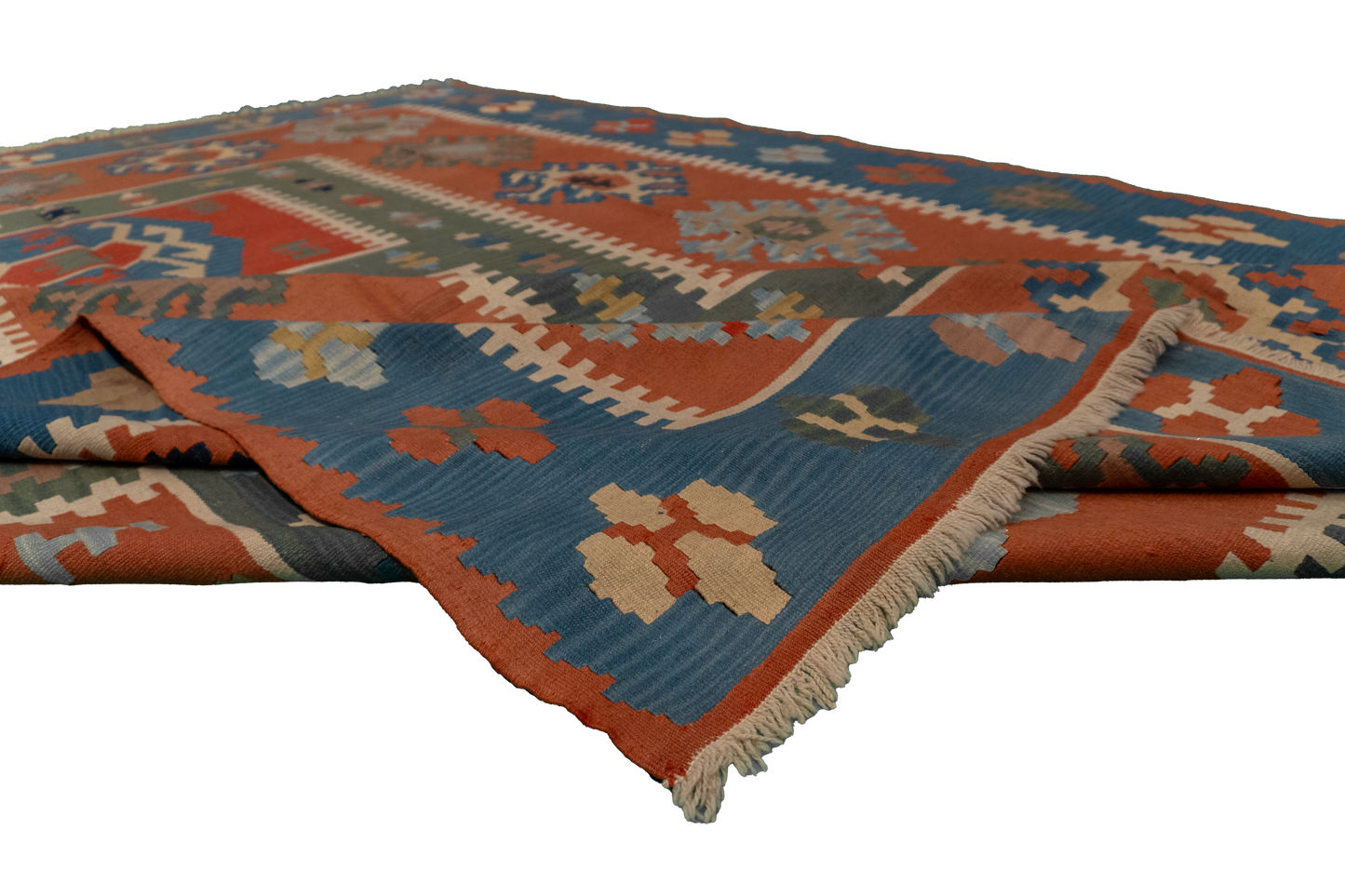 W 8.9 L 12 Kilim 100% Wool Hand-Woven All-Over Design - 24364