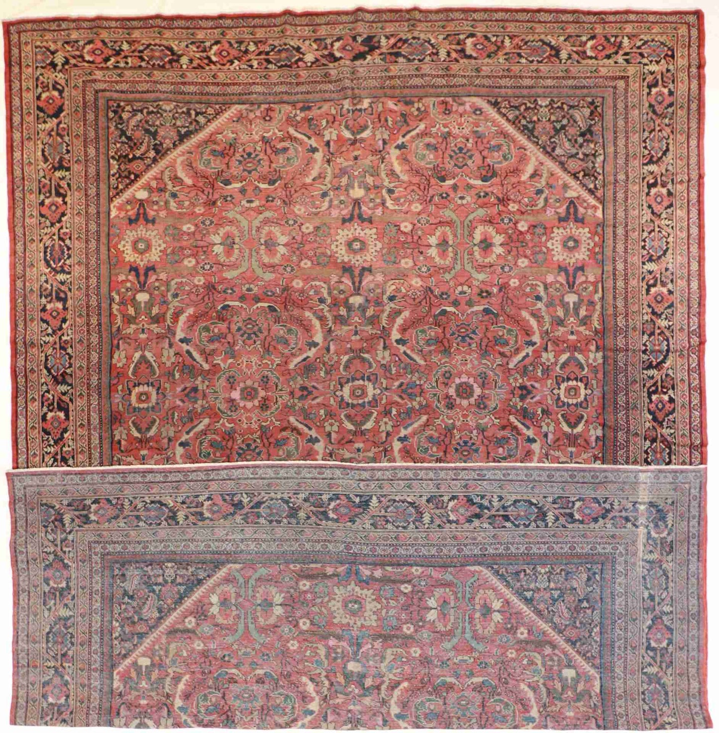 W 11.11 - L 16.11 - Sultan Abad Fine All Over Rectangle - Finest Hand-Knotted Quality Wool - 24857