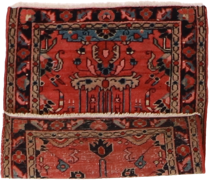 W 1.7 L 2 Sarouk Antique 100% Wool Hand-Woven All-Over Design - 24885