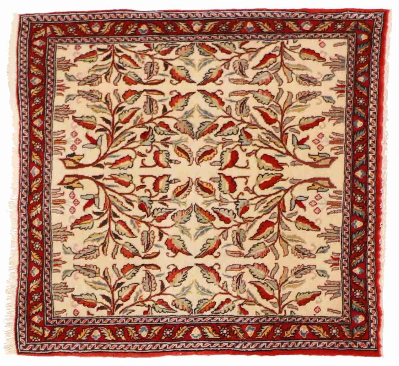 2.6 x 2.8 - Jozan Square - Finest Hand-Knotted Quality Wool — 24903