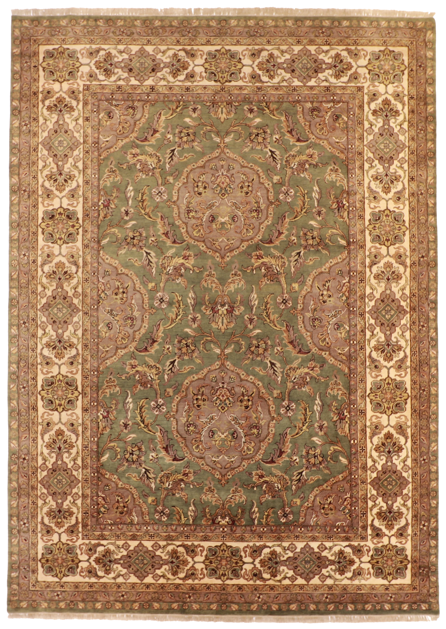 W 10 L 14 Isfahan 100% Wool Hand-Woven - 25132