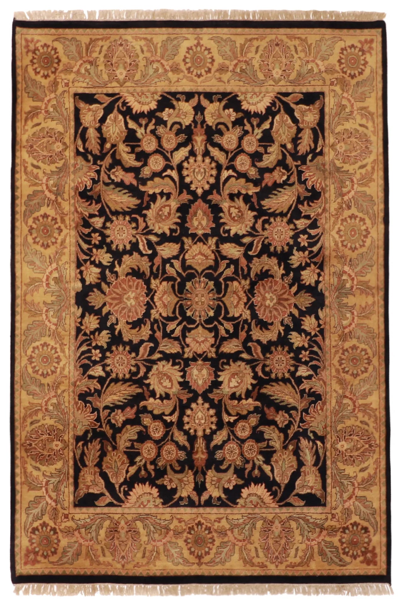 W 6.1 L 9 Tabriz 100% Wool Hand-Woven All-Over Design - 25208