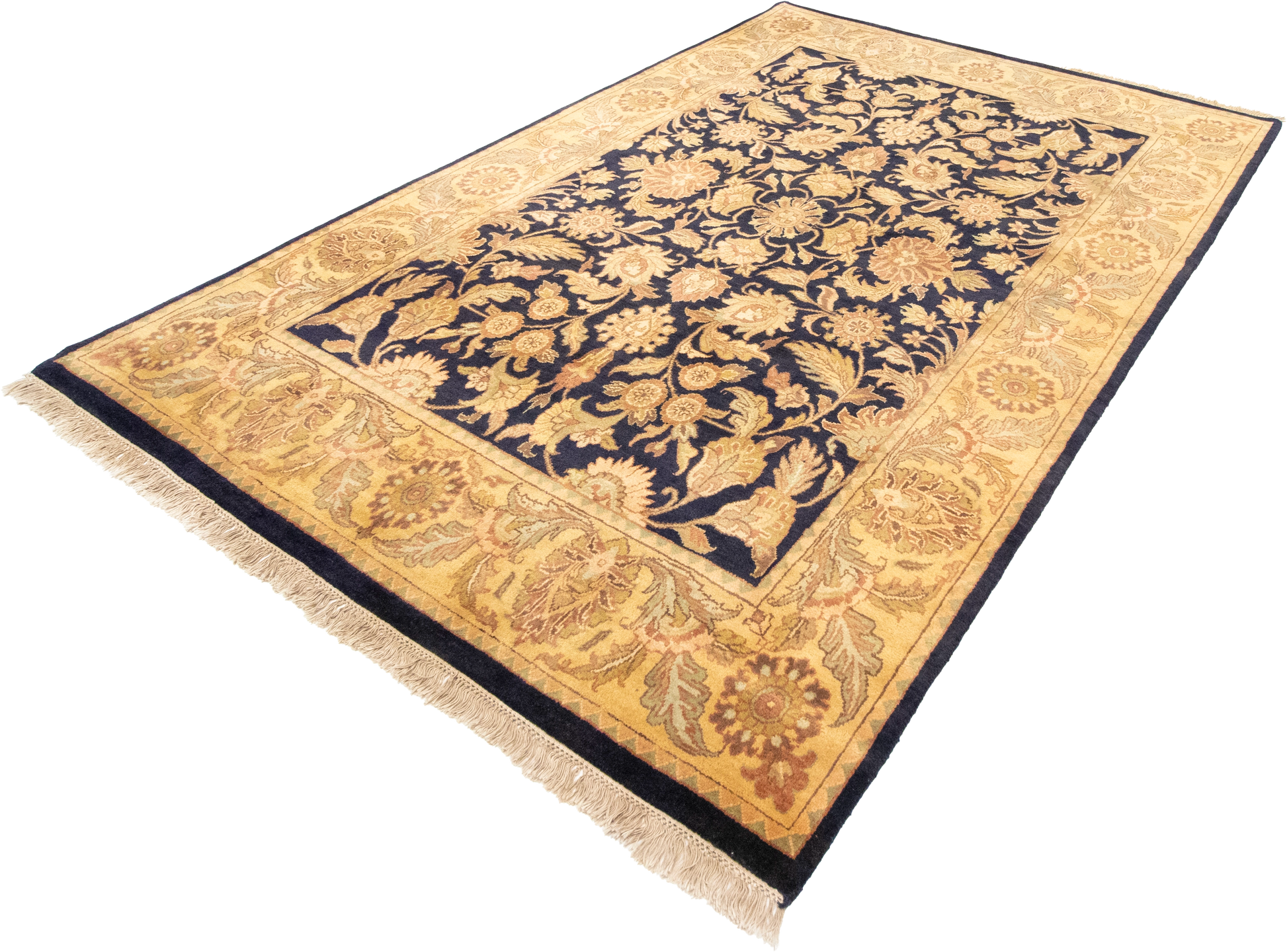 W 6.1 L 9 Tabriz 100% Wool Hand-Woven All-Over Design - 25208