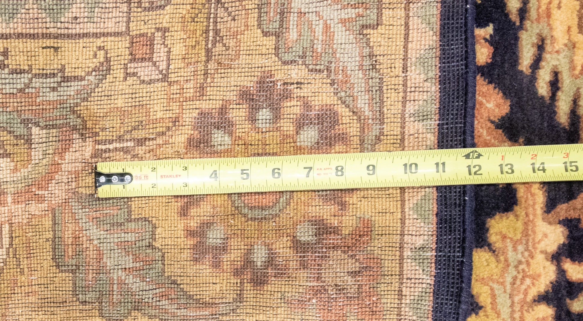 W 6.1 L 9 Tabriz 100% Wool Hand-Woven All-Over Design - 25208