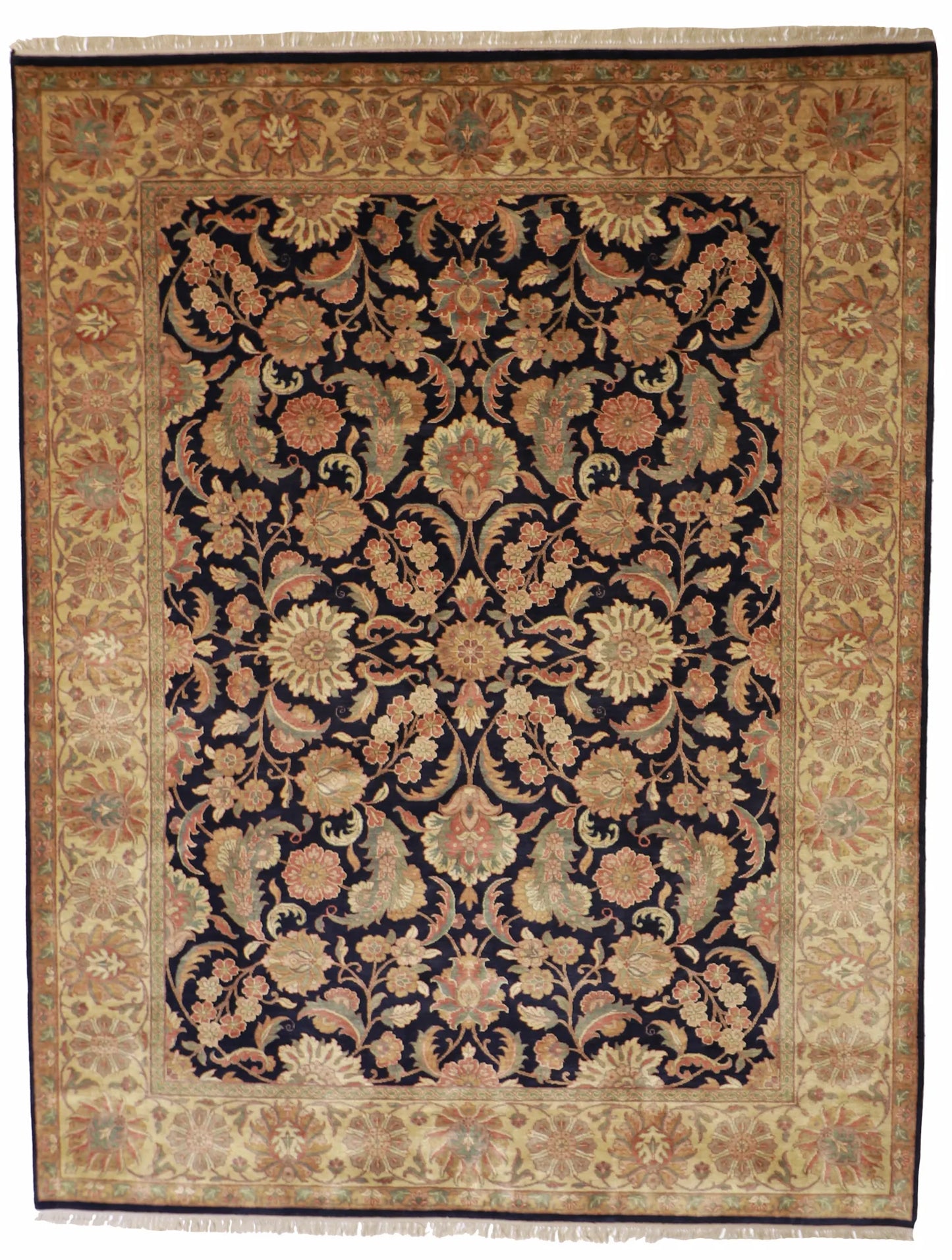 9 x12 - Bakhtiarie Fine/Wool Geometric Rectangle - Hand Knotted Rug — 25238