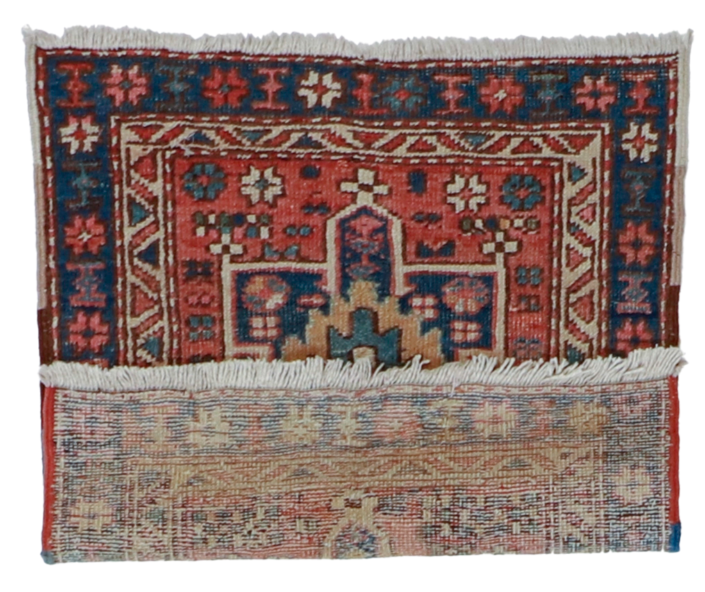 W 2.4 L 2.7 Karajeh Antique 100% Wool Hand-Woven All-Over Design - 25307