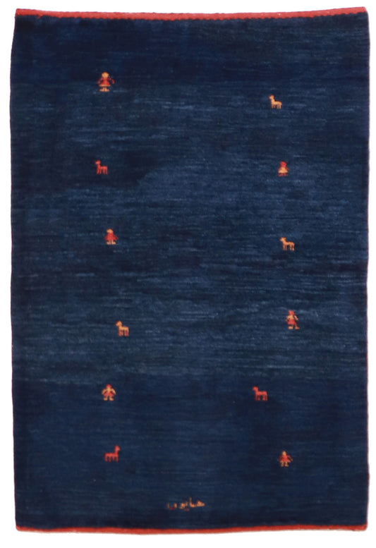 W 3.3 L 4.9 Gabbeh 100% Wool Handmade All Over Design - 25434