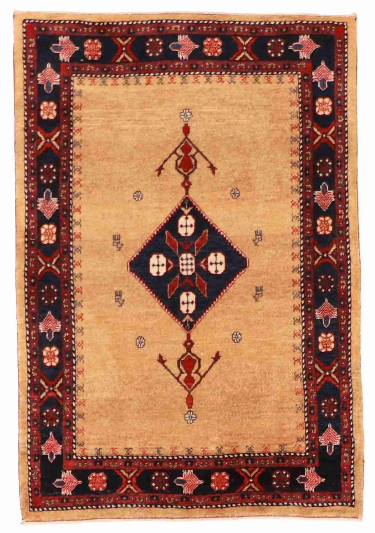 2.9 x 4.1 - Lori Baft Wool Geometric Rectangle - Finest Hand-Knotted Quality Wool — 25538