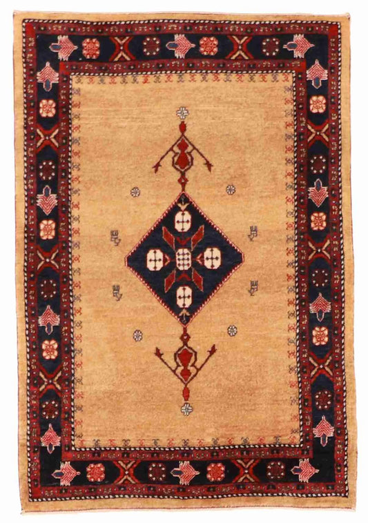 2.9 x 4.1 - Lori Baft Wool Geometric Rectangle - Finest Hand-Knotted Quality Wool — 25538
