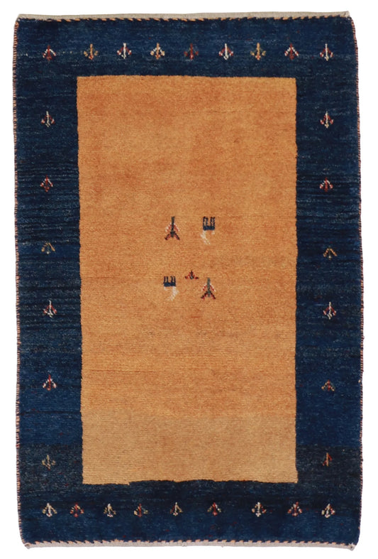 2.10 x 4.5 - Gabbeh Wool All Over Rectangle - Finest Hand-Knotted Quality Wool — 25785