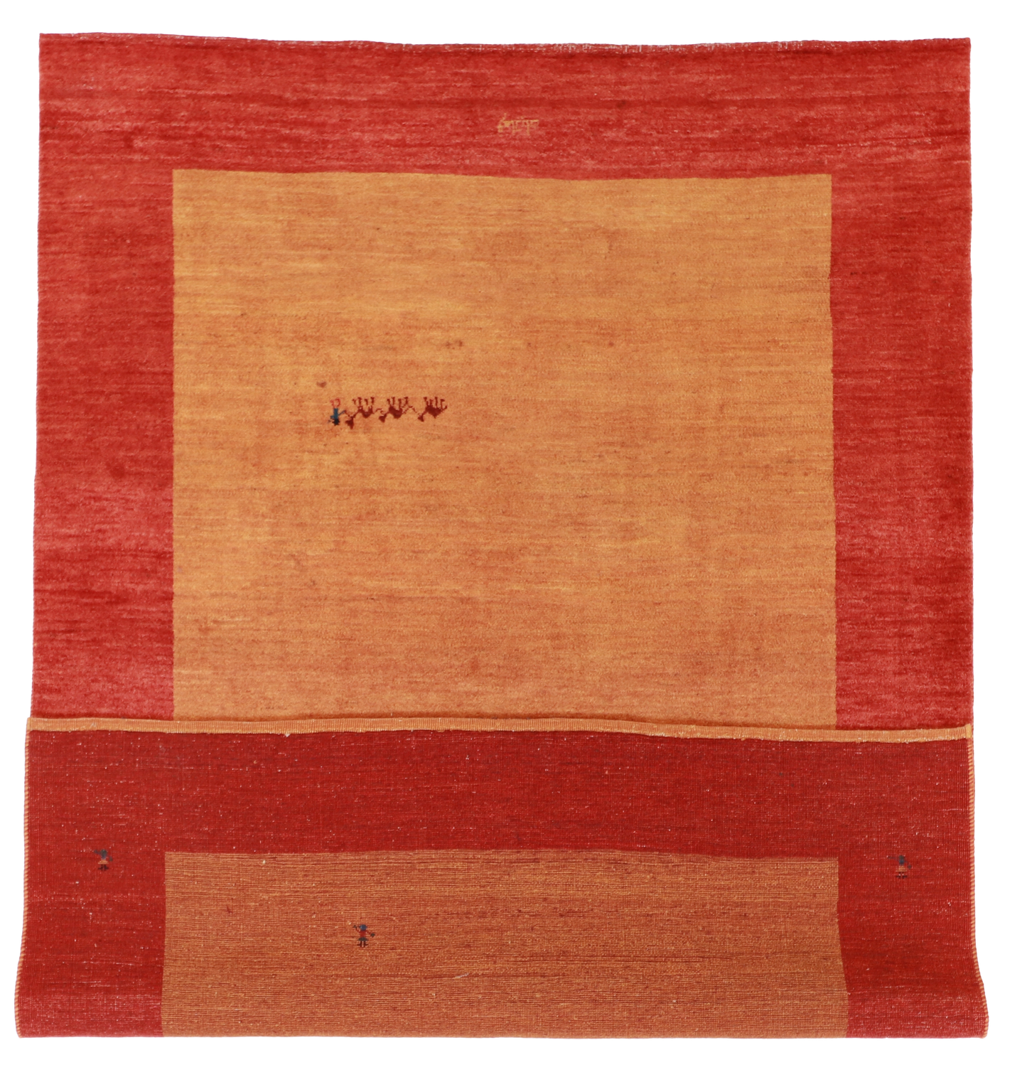W 6.6 L 9.4 Gabbeh 100% Wool Hand-Woven All-Over Design - 25951