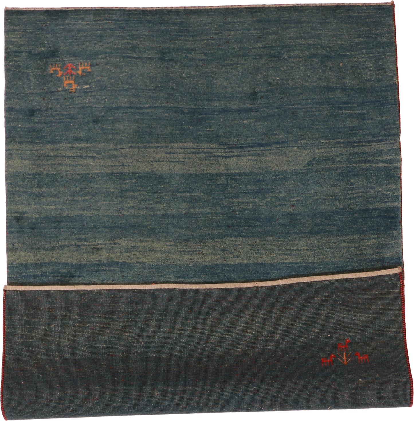 W 5.4 - L 7.6 - Gabbeh Wool Tribal Rectangle - Finest Hand-Knotted Quality Wool - 26033