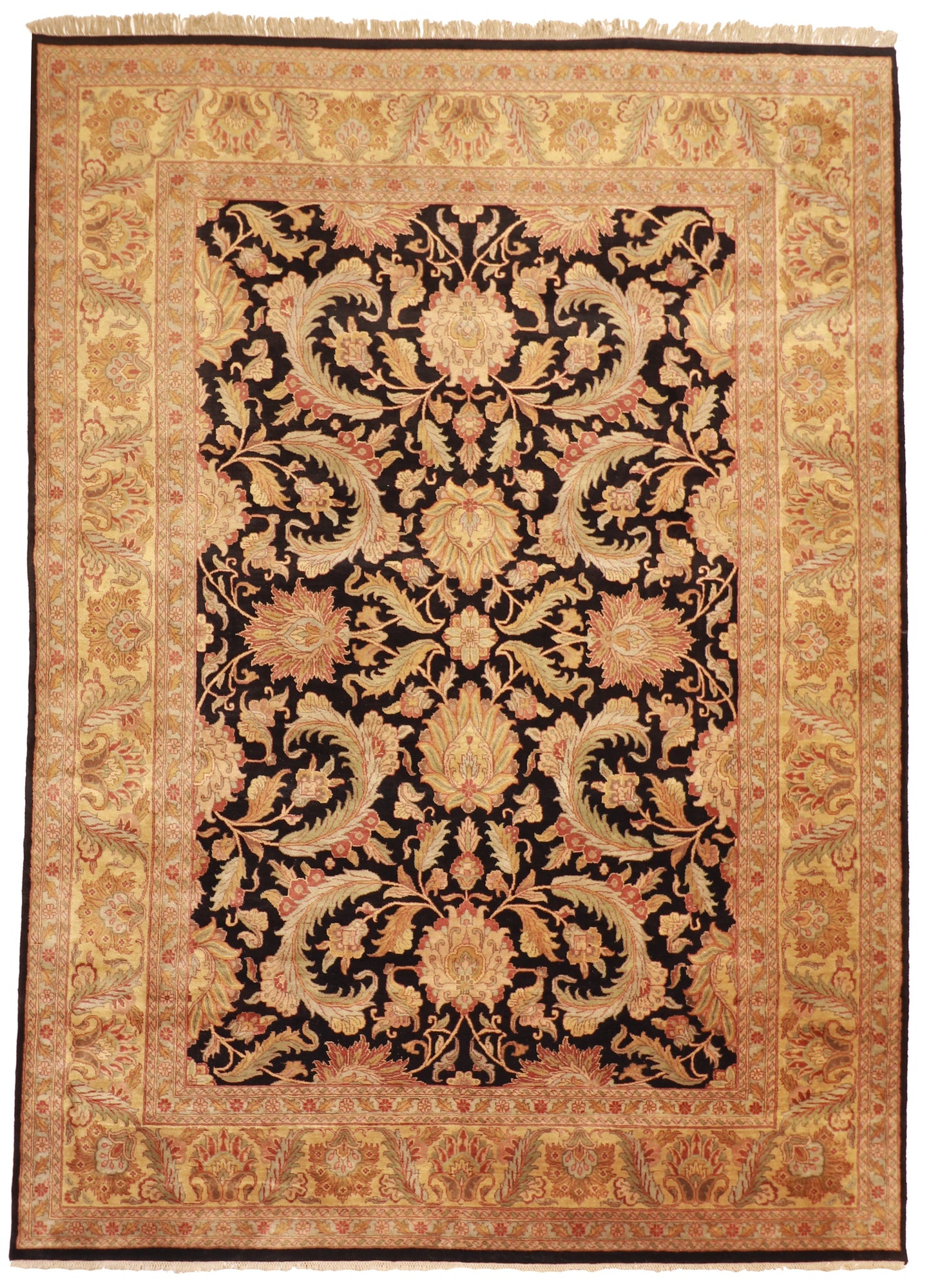 10 x 14  - Mahal Wool All Over Rectangle - Hand Knotted Rug — 26611