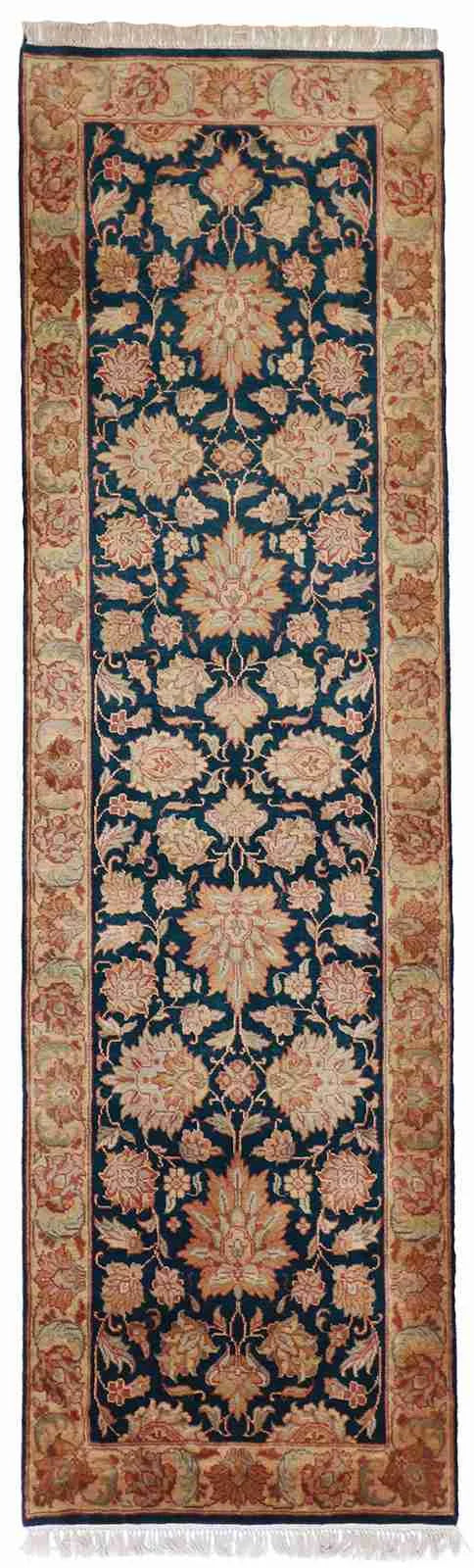 Runner - Tabriz Fine All Over Rectangle - Hand Knotted Rug — 26650