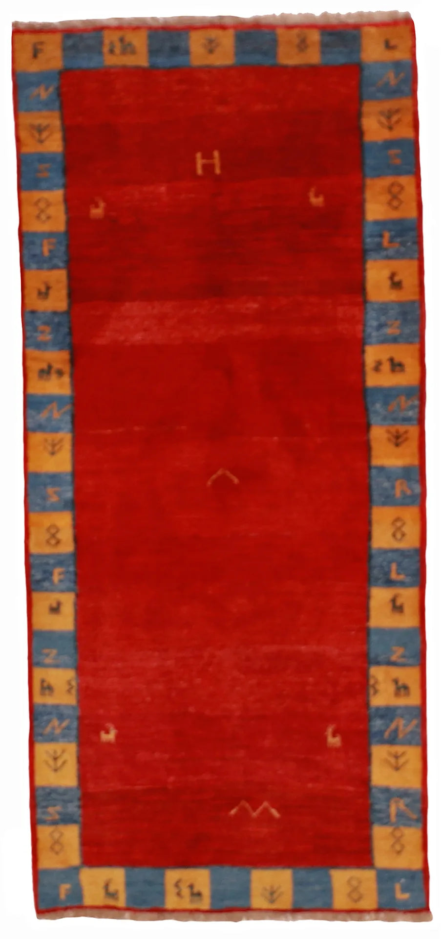 W 4 - L 8.7 - Gabbeh Fine/Wool All Over Rectangle - Finest Hand-Knotted Quality Wool - 26941