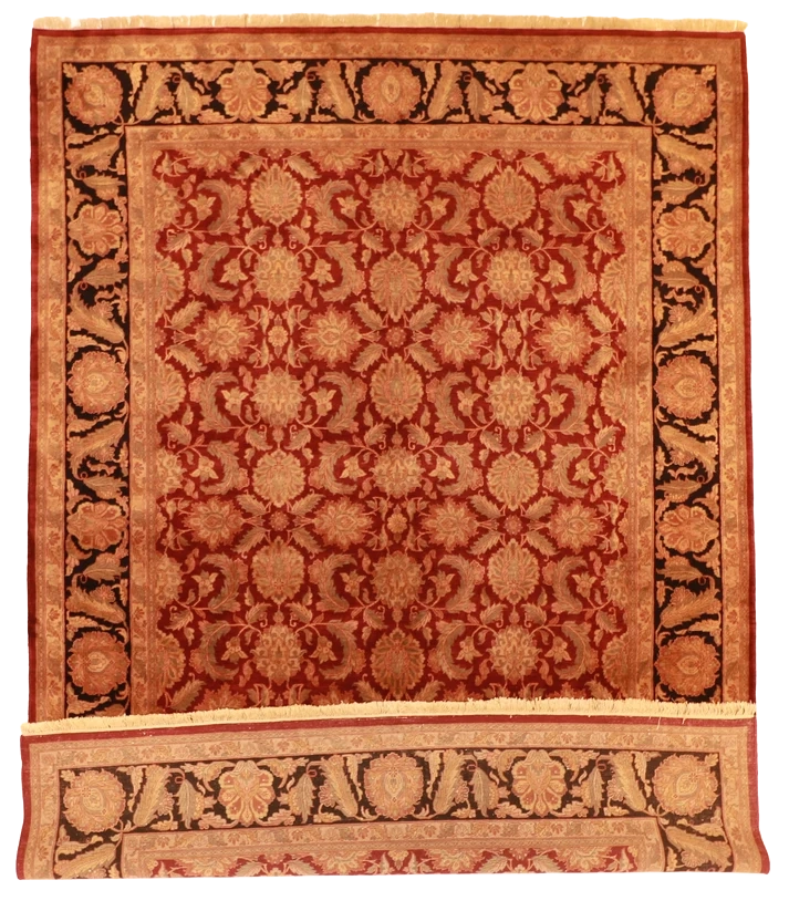 10x14 - Tabriz Fine All Over Rectangle - Hand Knotted Rug — 27311