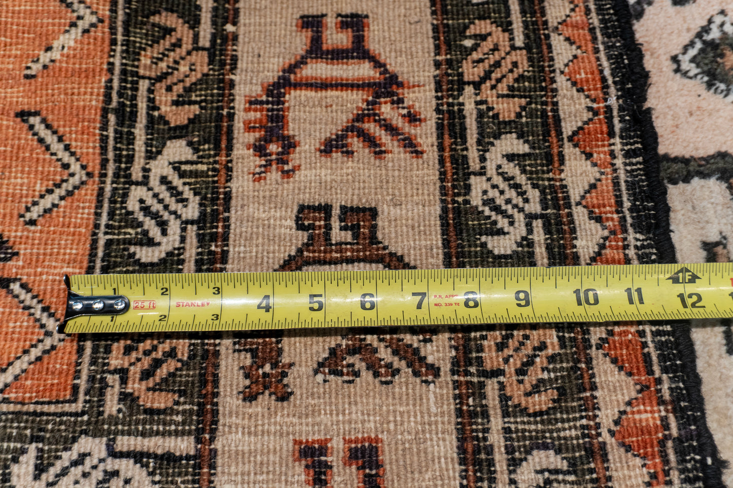 W 5.2 L 8.3 Ardabil 100% Wool Hand-Woven Medalion Design - 27595