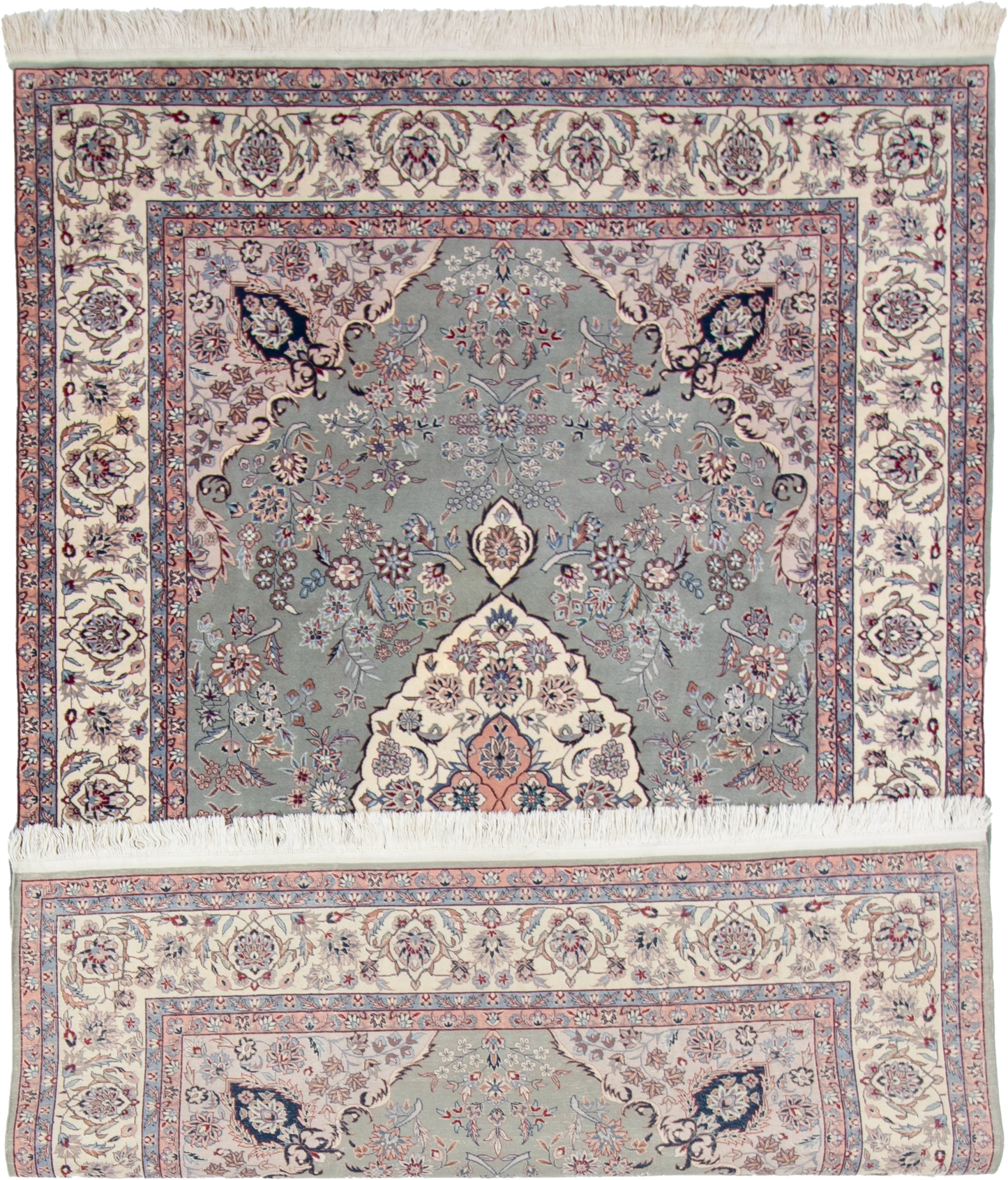 W 6 L 8.11 Kashan 100% Wool Hand-Woven All-Over Design - 50037