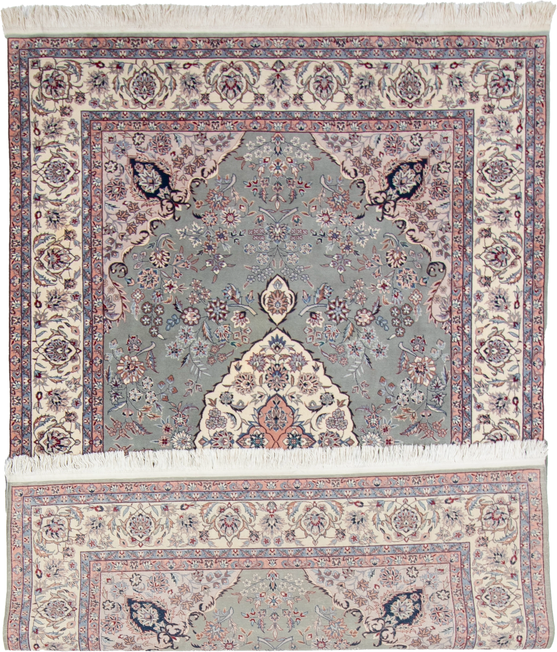 W 6 L 8.11 Kashan 100% Wool Hand-Woven All-Over Design - 50037