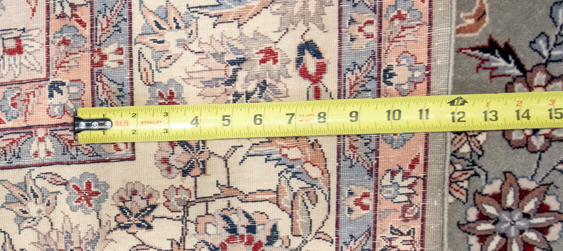 W 6 L 8.11 Kashan 100% Wool Hand-Woven All-Over Design - 50037