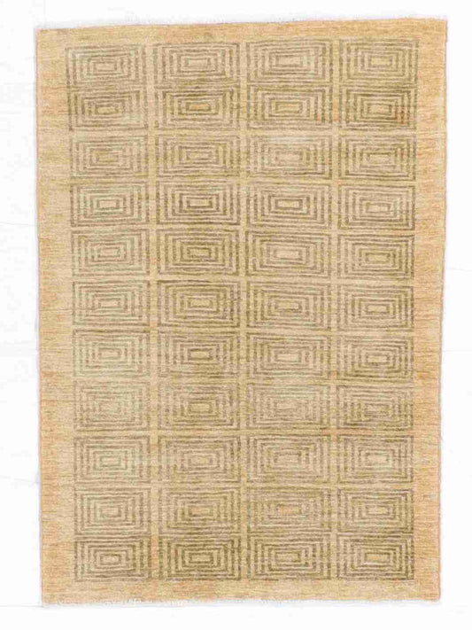 W 3.10 L 5.6 Modern 100% Wool Hand-Woven All-Over Design - 50212