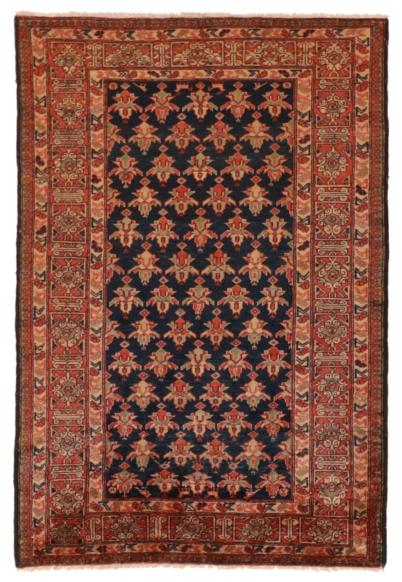 3.9 x 5.8 - Karabagh Wool Traditional Rectangle - Finest Hand-Knotted Quality Wool — 50222