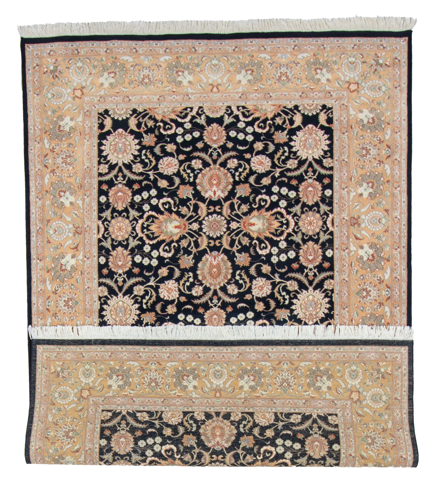 W 5.11 L 9.2 Qum 100% Wool Hand-Woven All-Over Design - 50363