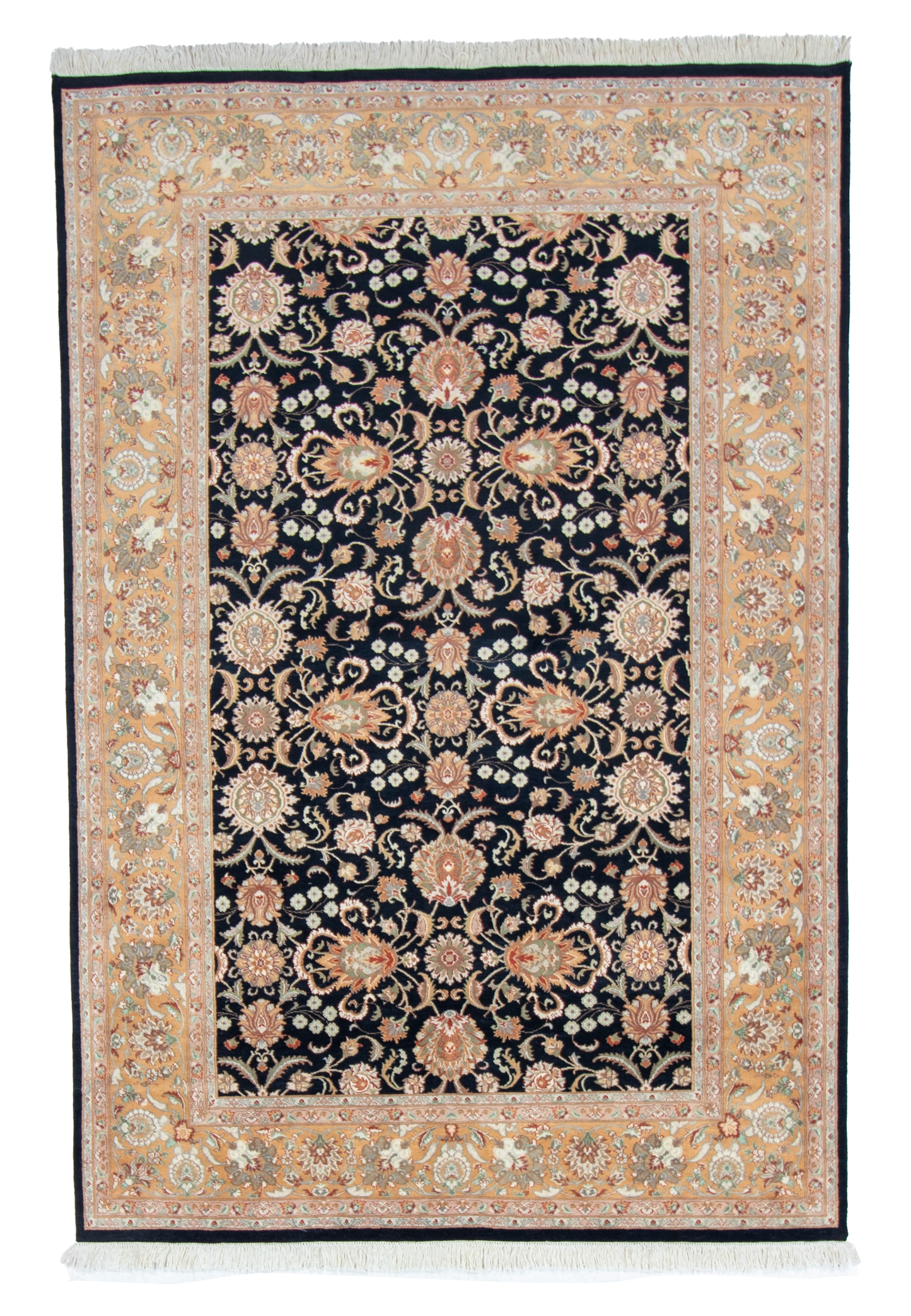 W 5.11 L 9.2 Qum 100% Wool Hand-Woven All-Over Design - 50363